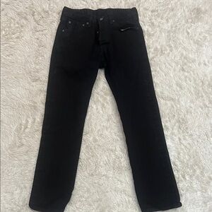 Levi's Men's Dark Black Straight Jeans